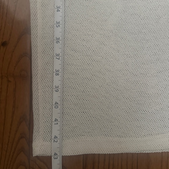 NWT cream sheer strappy waist maxi skirt - Picture 6 of 7